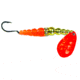 Macks Lure Wedding Ring Classic Original Spinner, Number 6 Hook 48in Leader, Orange Blade/Gold/Flo Fire Orange Bead, 9136