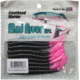 Mad River Steelhead Worm, 8, 3in, Black/Pink Pearl Tail, SW13-3