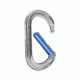 Mad Rock Oval Tech Straight Carabiner, Silver/Blue 870559020190