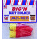 Magic Bait BigN Bronze Hook, Treble/Baitholder, Red, Size 2, 2 Per Pack, 48-93