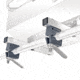 Magma Dual Extended Horizontal Round Rail Mount - Oversaze Rails 1-1/4in, T10-685