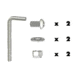 Magma Lid Hinge Fasteners W/ Wrench, Gourmet Series Gas Grills, 10-932