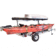 Malone Auto Racks Mega LowBed Trlr w/Tier, Spare, 2 Sets MegaWings, Cargo Box, 2 Rod Tubes, MPG550-LBM