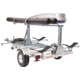 Malone Auto Racks Mega LowBed Trlr w/Tier, Spare, 2 Sets MegaWings, Cargo Box, 2 Rod Tubes, MPG550-LBM