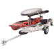 Malone Auto Racks MicroSport LowBed 2 Kayak Trailer Package, 2 Sets Saddle Up, Cargo Box, Rod Tube, Spare Tire, MPG464-LBTS