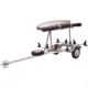 Malone Auto Racks MicroSport LowBed 2 Kayak Trailer Package, 2 Sets Saddle Up, Cargo Box, Rod Tube, Spare Tire, MPG464-LBTS