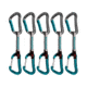 Mammut 5er Pack Bionic Express Set Straight Gate/Wire Gate, Basalt/Aqua, 10 cm, 2040-01651-32158-10