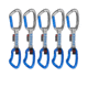 Mammut 5er Pack Crag Indicator Express Set Straight Gate/Bent Gate, Straight Gate/Bent Gate, Silver-Ultramarine, 10 cm, 2040-02111-31200-10