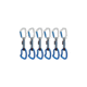Mammut Crag Keylock 10 cm Indicator 6-Pack Quickdraws, Straight Gate/Bent Gate Key Lock, 10 cm, 2040-02770-33200-10