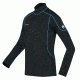 Mammut Go Warm Zip Longsleeve - Men's-Black/Cyan-Small