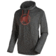 Mammut Logo ML Hoody - Men's-Graphite Melange/Maroon-X-Large