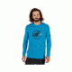 Mammut Mens Mammut Logo Longsleeve, Imperial Melange-Jay, XL, 1041-07081-50005-116