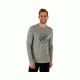 Mammut Mens Mammut Logo Longsleeve, Stone Grey Melange-Titanium, S, 1041-07081-00112-113