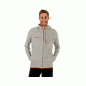 Mammut Mens Mammut Logo ML Hooded Jacket, Granit Melange-Dark Orange, Small, 1010-23270-0578-113