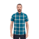 Mammut Mountain Shirt - Mens, Poseidon/Dark White/Olive, Small, 1015-00360-50236-113