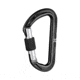 Mammut Nordwand Micro Lock Carabiner, Screw Gate, Black, One Size, 2040-01262-1500-1
