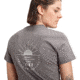 Mammut Seile T-Shirt - Womens, Shark PRT1, Extra Large, 1017-00981-00423-116