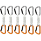 Mammut Sender Keylock 12 cm 6-Pack Quickdraws, Light Grey/Gold, 12 cm, 2040-02491-33272-74