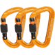 Mammut Sender Screwgate 3-Pack Carabiners, Screw Gate gold, one size, 2040-03090-1571-1