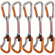 Mammut Wall Key Lock Express Sets Quickdraw - 5 Pack-Silver/Orange-10 cm