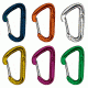 Mammut Wall Light Wiregate Carabiner - 6 Pack-Assorted