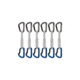 Mammut Workhorse Keylock 17 cm 6-Pack Quickdraws, Grey/Blue, 17 cm, 2040-02581-33275-75