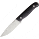 Manly Drugar Fixed Blade 154 Knife, 9.13in Overall, 4.25in Satin Cpm-154 SS Blade, Black G10, DRUGAR CPM154 BLACK