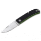 Manly Wasp 14C28N Folding Knife, Black/Toxic Green, Small, 01ML051