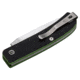 Manly Wasp CPM-S-90V Folding Knife, Black/Toxic Green, Small, 01ML053