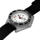 Marathon Arctic Steel Navigator W/ Date On Ballistic Nylon Watch, 12in, White, 41mm, WW194013SS-0502