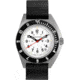 Marathon Arctic Steel Navigator W/ Date On Ballistic Nylon Watch, 12in, White, 41mm, WW194013SS-0502