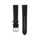 Marathon Cross Hatch 2-Piece Strap, Italian Leather, Parkerized Buckle, 20mm, Black, Extra Long, WS-LT-BKPS-20-XL