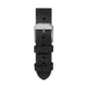 Marathon Cross Hatch 2-Piece Strap, Italian Leather, Parkerized Buckle, 20mm, Black, Standard, WS-LT-BKPS-20-ST