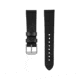Marathon Cross Hatch 2-Piece Strap, Italian Leather, Parkerized Buckle, 20mm, Black, Standard, WS-LT-BKPS-20-ST