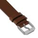 Marathon Cross Hatch 2-Piece Strap, Italian Leather, Parkerized Buckle, 20mm, Cognac, Standard, WS-LT-CGPS-20-ST