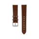 Marathon Cross Hatch 2-Piece Strap, Italian Leather, Parkerized Buckle, 20mm, Cognac, Standard, WS-LT-CGPS-20-ST