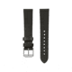 Marathon Cross Hatch 2-Piece Strap, Italian Leather, Parkerized Buckle, 20mm, Moss Green, Extra Long, WS-LT-MGPS-20-XL