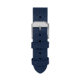 Marathon Cross Hatch 2-Piece Strap, Italian Leather, Parkerized Buckle, 20mm, Royal Blue, Extra Long, WS-LT-RBPS-20-XL