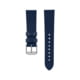 Marathon Cross Hatch 2-Piece Strap, Italian Leather, Parkerized Buckle, 20mm, Royal Blue, Standard, WS-LT-RBPS-20-ST