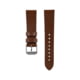 Marathon Cross Hatch 2-Piece Strap, Italian Leather, Steel Buckle, 20mm, Cognac, Standard, WS-LT-CGSS-20-ST