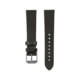 Marathon Cross Hatch 2-Piece Strap, Italian Leather, Steel Buckle, 20mm, Moss Green, Extra Long, WS-LT-MGSS-20-XL