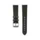 Marathon Cross Hatch 2-Piece Strap, Italian Leather, Steel Buckle, 20mm, Moss Green, Standard, WS-LT-MGSS-20-ST