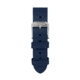 Marathon Cross Hatch 2-Piece Strap, Italian Leather, Steel Buckle, 20mm, Royal Blue, Standard, WS-LT-RBSS-20-ST