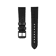 Marathon Cross Hatch 2-Piece Strap, Leather, Steel Buckle, 20mm, Black, Standard, WS-LT-BKBK-20-ST