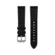 Marathon Cross Hatch 2-Piece Strap, Leather, Steel Buckle, 22mm, Black, Extra Long, WS-LT-BKSS-22-XL