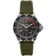 Marathon JEEP TSAR on Rubber OD Green Watch, Black, 41mm, WW194007SS-4101