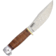 Marbles 100th Anniversary Woodcraft Fixed Blade Knife, 4.5in, Stainless Steel, Standard Edge, Satin, Stacked Leather Handle MR423