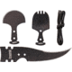 Marbles Alaskan Hunter Set Knife, Set Includes Spork Head, Ulu Head, 6in Hunting Blade, Starter Length Of Paracord, All Tools Are Black SS Construction, MR378 / CT3054