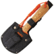 Marbles Chopper with Sheath, 13.63in Overall, 4.25in Orange Finish SS Axe Head With 5in Cutting Edge, Wood Handle, Braided Orange Cord Lanyard, Black Nylon Sheath, MR557 / CHOPPER