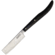 Marbles Fixed Blade Razor Black Bone Knife, 2.25 overall, Black smooth bone handle, MR467